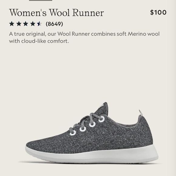 Allbirds Women’s Wool Runner Shoes - Picture 2 of 10